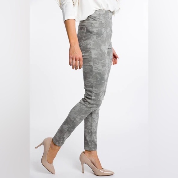 SPANX® Stone Wash Camo Ankle Jean-ish Leggings - Picture 13 of 13